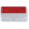 Cabochon de rechange rouge et blanc pour feu type ML